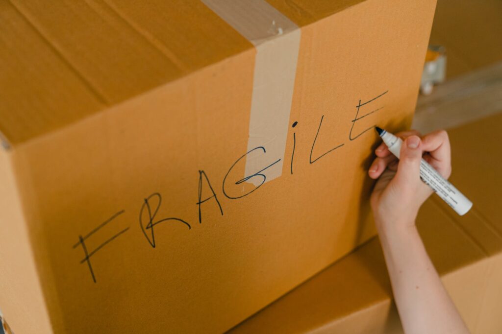 box with fragile contents